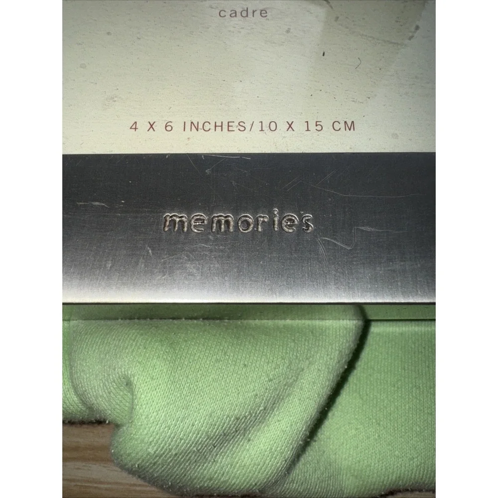 Pottery Barn Sentiment Frame 4x6 Memories Box Picture Frame